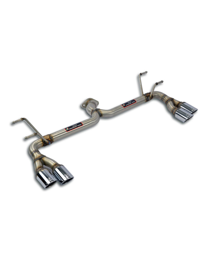 Kit tubo posteriore "Y-Pipe" + terminali OO70 Destro - OO70 Sinistro(Elimina silenziatore posteriore di serie)
