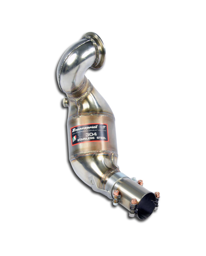 Downpipe con catalizzatore metallico