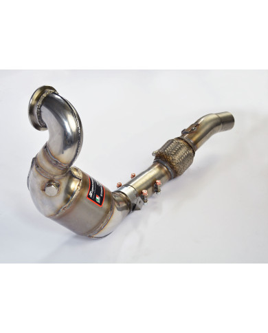 Downpipe con catalizzatore metallico
